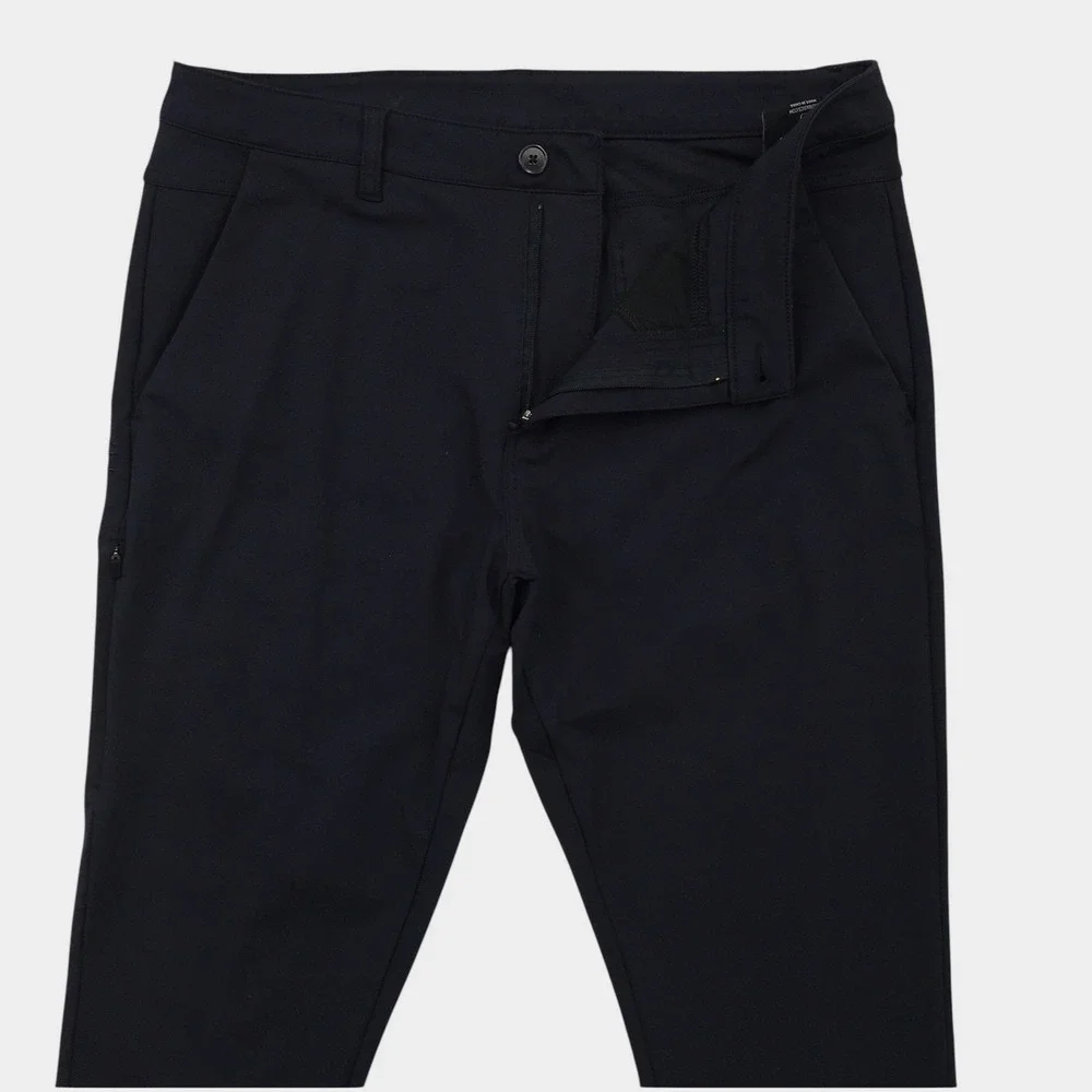 BYLT Premium Basics Everyday Pant 2.0 Navy Blue Slim Fit Mens Size 36 Trouser